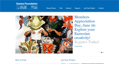 Desktop Screenshot of eamesfoundation.org