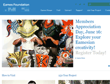 Tablet Screenshot of eamesfoundation.org